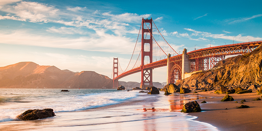 Golden bridges in san francisco