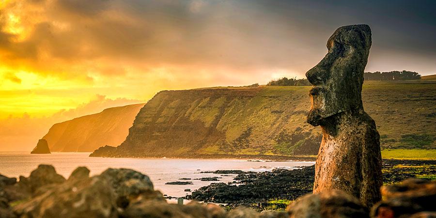 Maoi on Easter Island