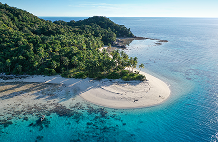 beautiful beach of an island
