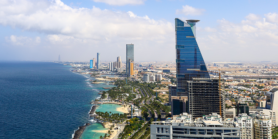 aerial view of Jeddah city