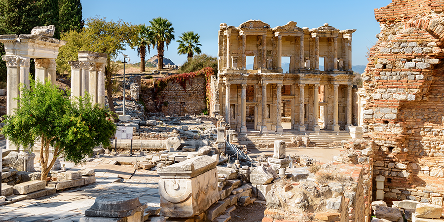 Ruins of old buildings