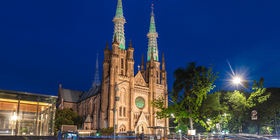 Old church in Indonesia