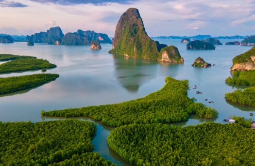 Panorama,View,Of,Sametnangshe,,View,Of,Mountains,In,Phangnga,Bay