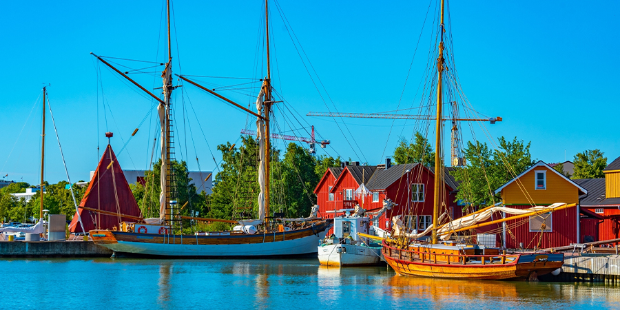 Hafen auf den Åland-Inseln, Finnland​