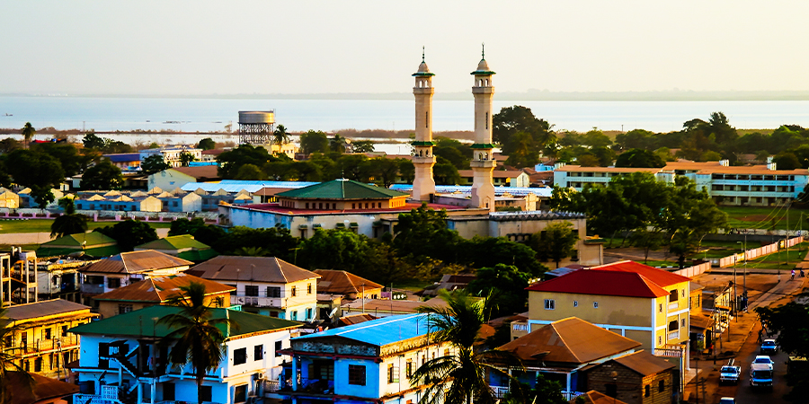 Luftaufnahme von Banju, Gambia​
