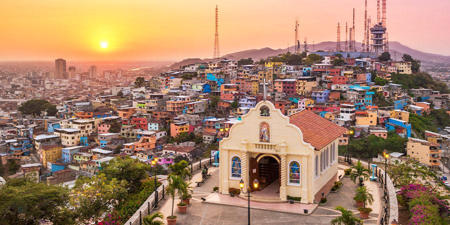 Luftaufnahme von Guayaquil, Ecuador