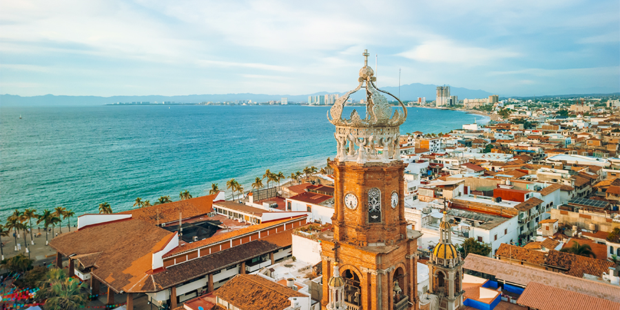 Luftaufnahme von Puerto Vallarta, Mexiko
