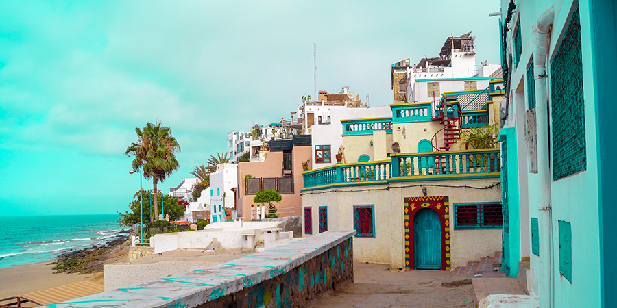 Strand von Taghazout, Marokko ​