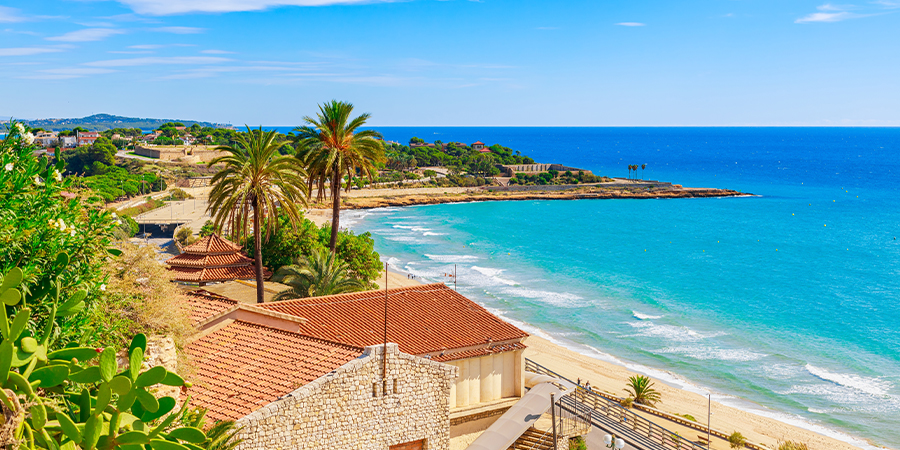 Strand in Tarragona, Spanien​