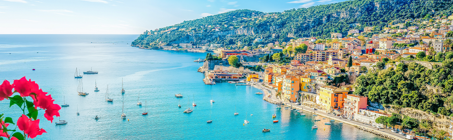 Luftaufnahme der französischen Riviera, Frankreich